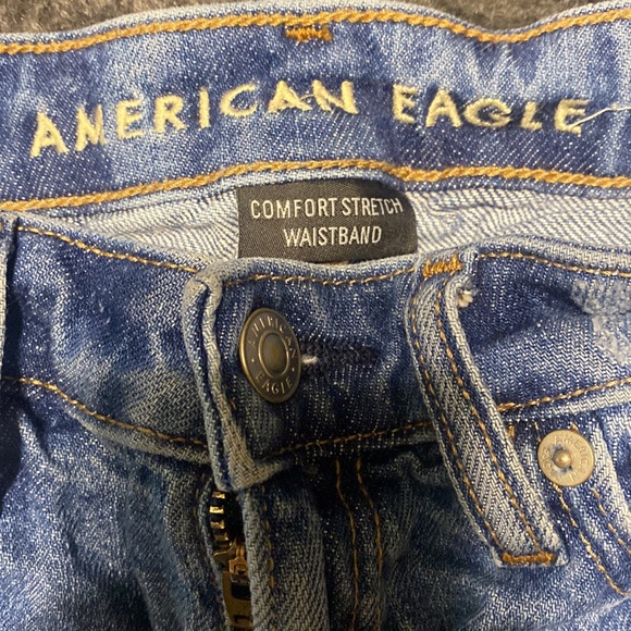 American Eagle comfort stretch waistband distressed shorts size 000 - Picture 4 of 5